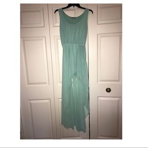 Teal/ aqua maxi dress. Never worn!